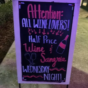 a sign for a wine shop