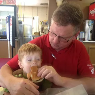 All ages love Brick City Grill! Great hamburgers.