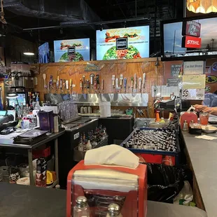 My view from the bar.