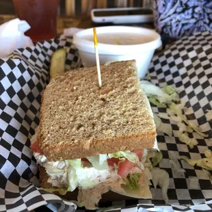 Chicken salad sandwich