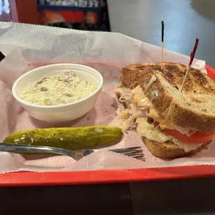 Thompson Turkey Reuben w/potato salad.