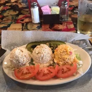Choose Three ... Chicken Salad Pimento Plate