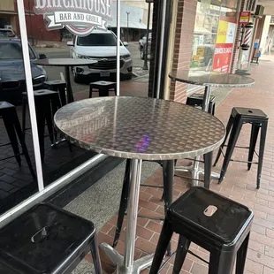 Outside seating