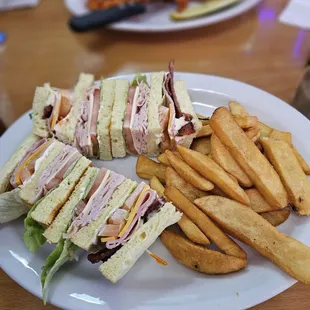 Club Sandwich &amp; Fries