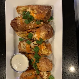 Buffalo Chicken Egg Rolls