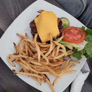All American burger