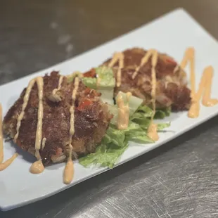 a plate of food on a table