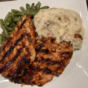 BBQ Chicken:  my mom and sister's favorite meal here.