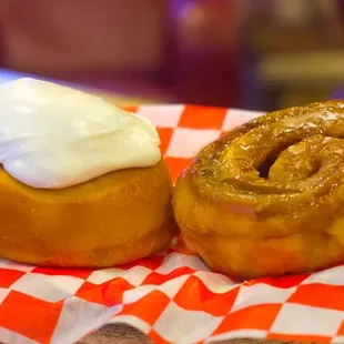 Cinnamon and Carmel Rolls