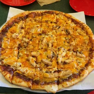 BBQ Chicken pizza.