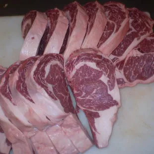 raw meat on a cutting board