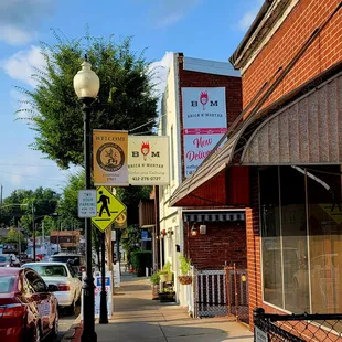 ars parked on the sidewalk