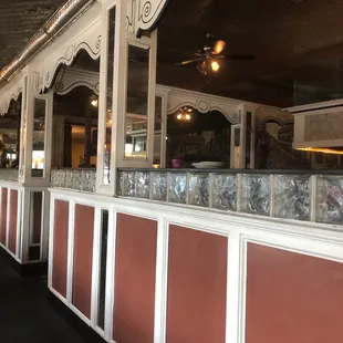 the interior of the restaurant