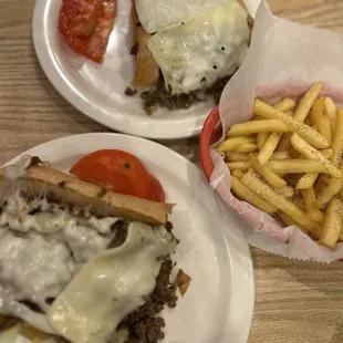 Steak &amp; Cheese Sub and French Fries