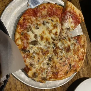 Mushroom pizza