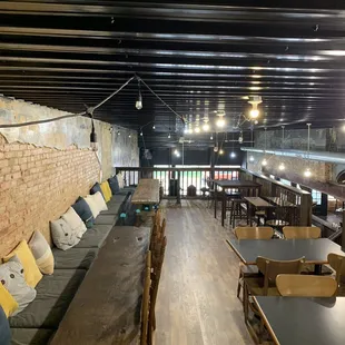 Second floor seating area.