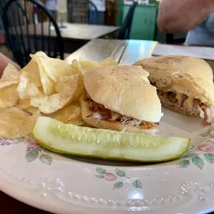 Sweet chili pulled pork sandwich.