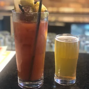 Bloody Mary and Spotted Cow Chaser