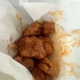 Buffalo boneless chicken wings