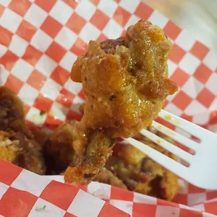 Bone-in wing with buffalo