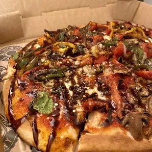 Brick Roasted Vegetable Pizza