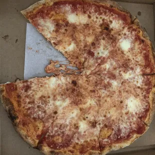 Four cheese pizza.