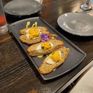 The Scotch Eggs appetizer at brunch. Insanely good!