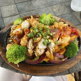 a plate of food