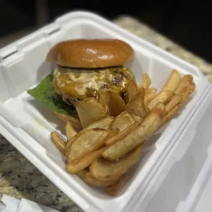 Cheeseburger and Fries