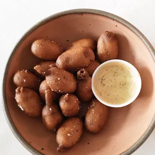 Baby corn dogs