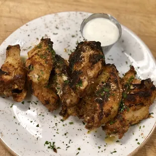 Dry rub wings
