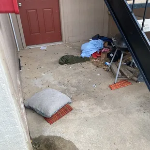 Proof that homeless people sleep here. Don&apos;t let them lie to you and tell you this a great place to live because it isn&apos;t.