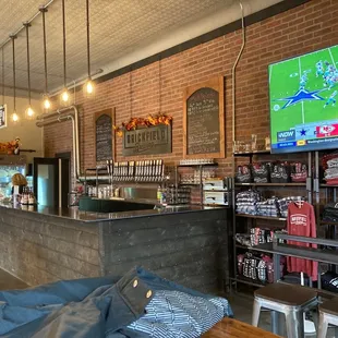 a view of the bar area