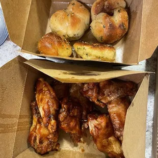 Garlic Knots &amp; Wings!