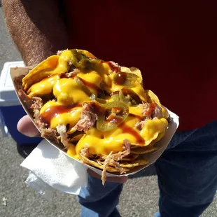 Brick House Pulled Brisket Nachos!!! YUMMMMM