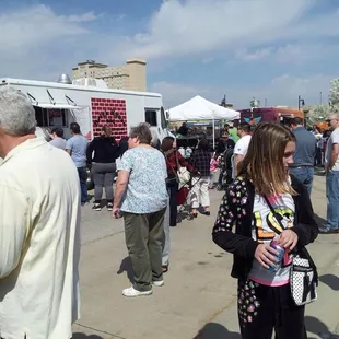Happy folks at the Food Truck rally this year