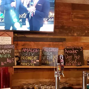 The beer menu! Wish I could have found it online.