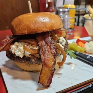 Bluesy Bacon Burger