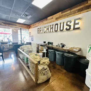 the coffeehouse's interior