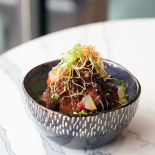 Sticky rib rice bowl