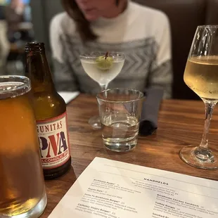 Drinks at brick house.