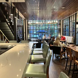 Beautiful dining are with ample parking out front