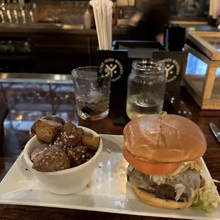 Wood house burger