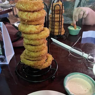 Tower of Onion Rings