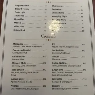 Menu 11/2023