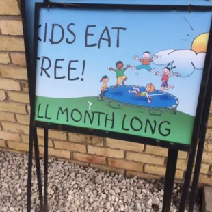 Except they don't really if you have a fish fry or any other promotional item at the table.