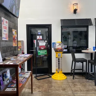 There's also a private room which I don't know how it works but I know that there's a bunch of people can sit in there!