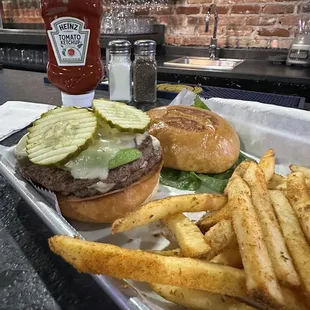 Fire alarm burger - half assembled