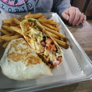 Buffalo chicken wrap