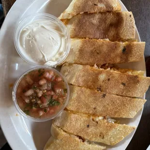 Brick Oven Quesadilla  Asked for the chicken to be tossed in buffalo sauce!
